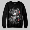 Jordan 10 Retro Shadow (2025) DopeSkill Sweatshirt Smile Through The Pain Graphic Streetwear - Black