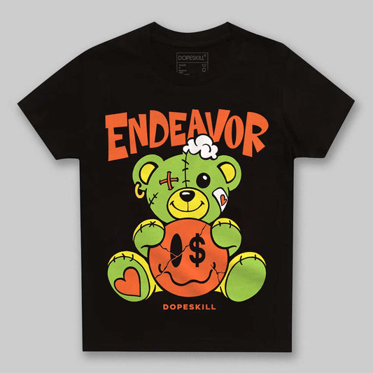 Neon Green Sneakers DopeSkill Toddler Kids T-shirt Endeavor Graphic Streetwear - Black