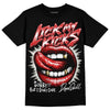 Jordan 3 Retro Fire Red DopeSkill T-Shirt Lick My Kicks Graphic Streetwear - black