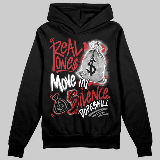 Jordan 8 Retro Bugs Bunny (2025) DopeSkill Hoodie Sweatshirt Real Ones Move In Silence Graphic Streetwear - Black