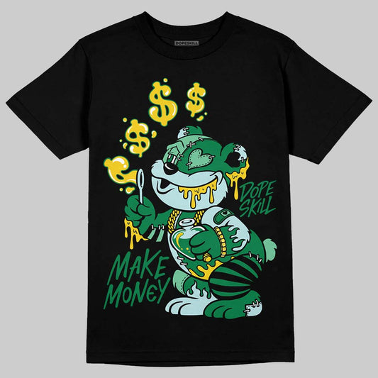 Green Sneakers DopeSkill T-Shirt Make Money Graphic Streetwear - Black