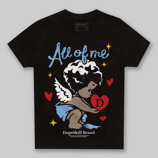 University Blue Sneakers DopeSkill Toddler Kids T-shirt All Of Me Graphic Streetwear - Black