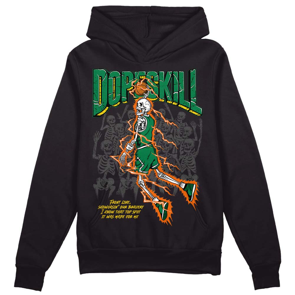 Green Sneakers DopeSkill Hoodie Sweatshirt Thunder Dunk Graphic Streetwear - Black 