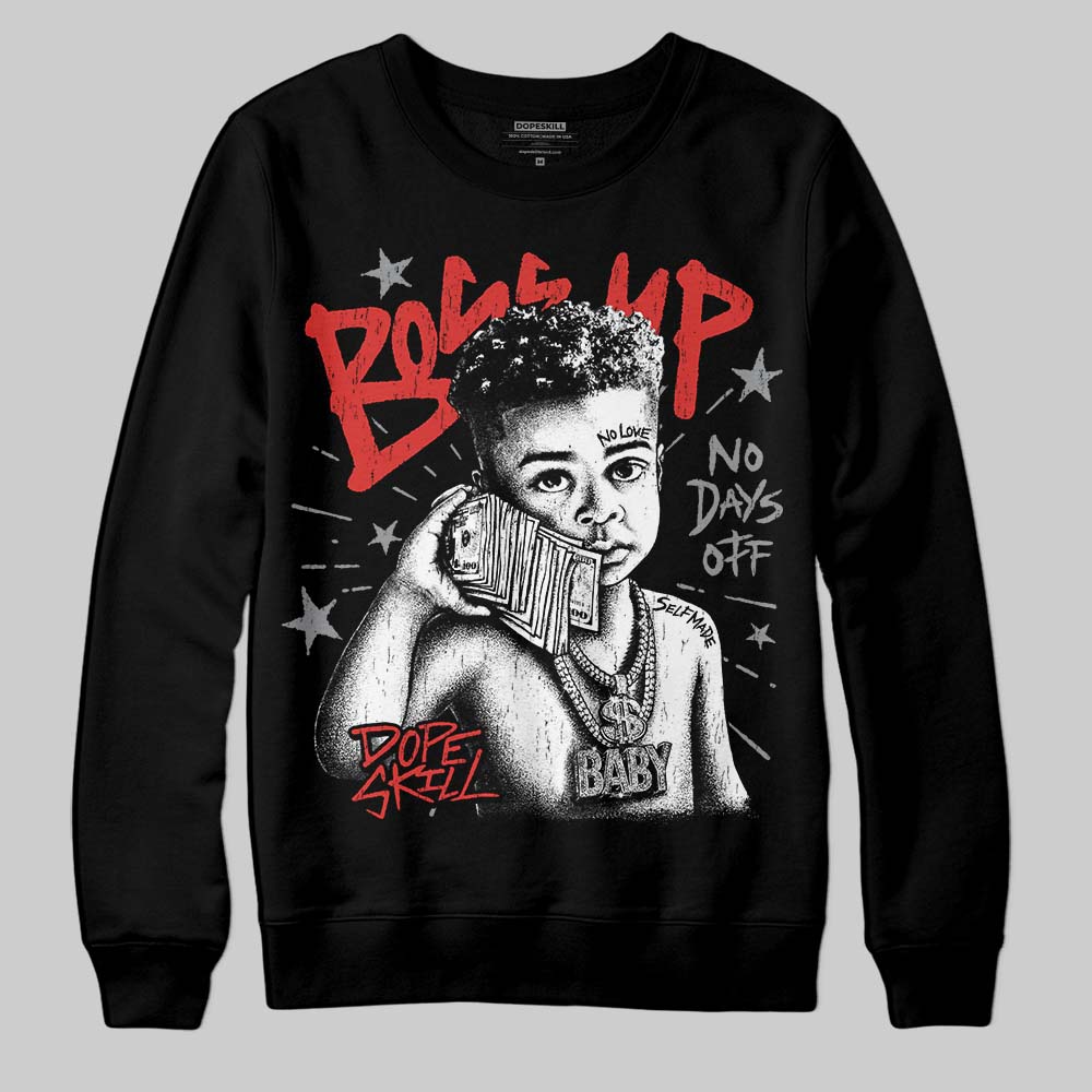 Jordan 4 Toro Bravo DopeSkill Sweatshirt Boss Up Graphic Streetwear - Black