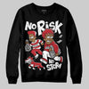 Jordan 5 Retro Fire Red Black Tongue (2025) DopeSkill Sweatshirt No Risk No Story Graphic Streetwear - Black
