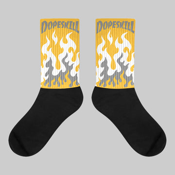 New Balance 9060 Varsity Gold (GS) DopeSkill Sublimated Socks FIRE Graphic Streetwear