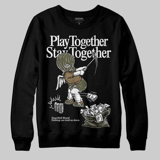 Adidas Samba OG Focus Olive Gum DopeSkill Sweatshirt Play together, Stay together Graphic Streetwear - Black