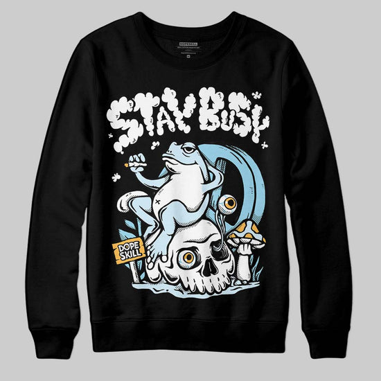 Vans Knu Stack Vintage Satin Dream Blue DopeSkill Sweatshirt Stay Busy Graphic Streetwear - Black