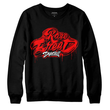 Jordan 1 Retro High OG "Satin Bred" DopeSkill Sweatshirt Rare Breed Type Graphic Streetwear - Black