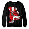 Jordan 12 “Cherry” DopeSkill Sweatshirt Sneakerhead BEAR Graphic Streetwear - Black