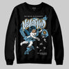Jordan 4 Denim “Worn Blue” DopeSkill Sweatshirt Nevermind Graphic Streetwear - Black