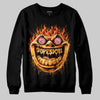 Orange, Black and White Sneakers DopeSkill Sweatshirt Hellfire Graphic Streetwear - black