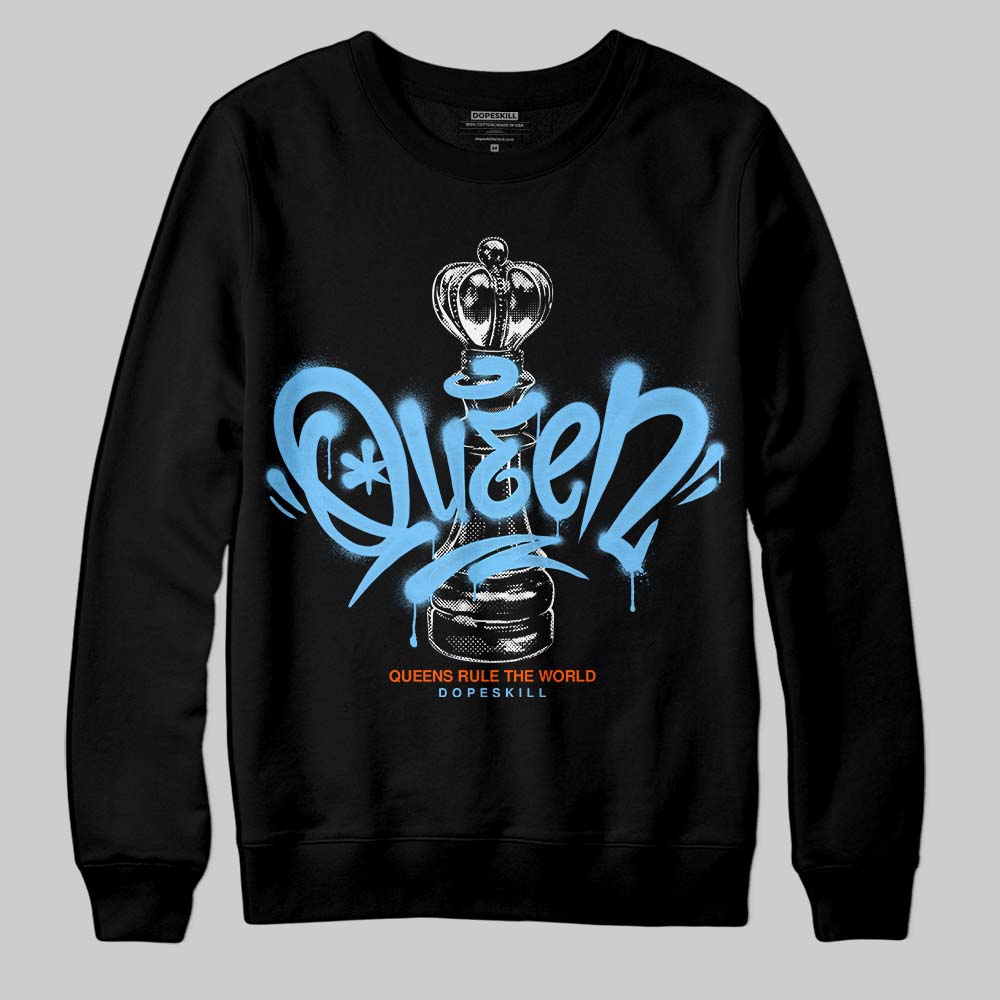 Dunk Low Futura University Blue DopeSkill Sweatshirt Queen Chess Graphic Streetwear - Black