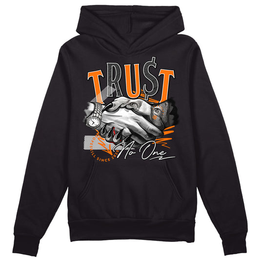 Dunk Low 'Magma Orange DopeSkill Hoodie Sweatshirt Trust No One Graphic Streetwear - Black