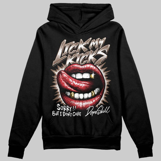 Jordan 9 'Olive' DopeSkill Hoodie Sweatshirt Lick My Kicks Graphic Streetwear - Black