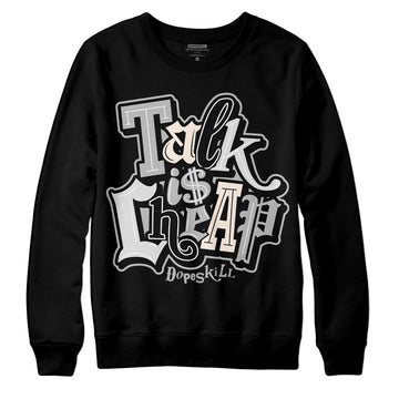 Dunk Low Cool Grey DopeSkill Sweatshirt Talk Is Chip Graphic Streetwear - Black