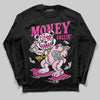 Pink Sneakers DopeSkill Long Sleeve T-Shirt Money Callin' Graphic Streetwear - Black