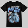 University Blue Sneakers DopeSkill T-Shirt Fight For Right Graphic Streetwear - Black