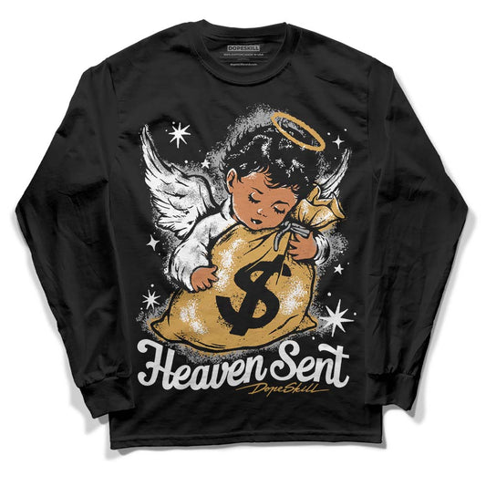 Jordan 11 "Gratitude" DopeSkill Long Sleeve T-Shirt Heaven Sent Graphic Streetwear - Black
