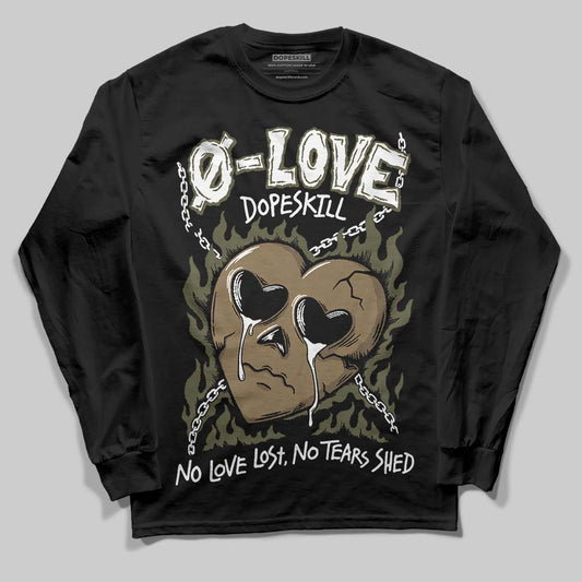 Adidas Samba OG Focus Olive Gum DopeSkill Long Sleeve T-Shirt Crying Heart Graphic Streetwear - Black