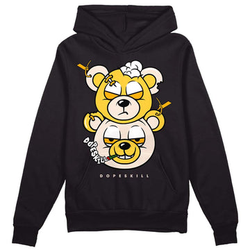 Jordan 4 "Sail" DopeSkill Hoodie Sweatshirt New Double Bear Graphic Streetwear - Black 