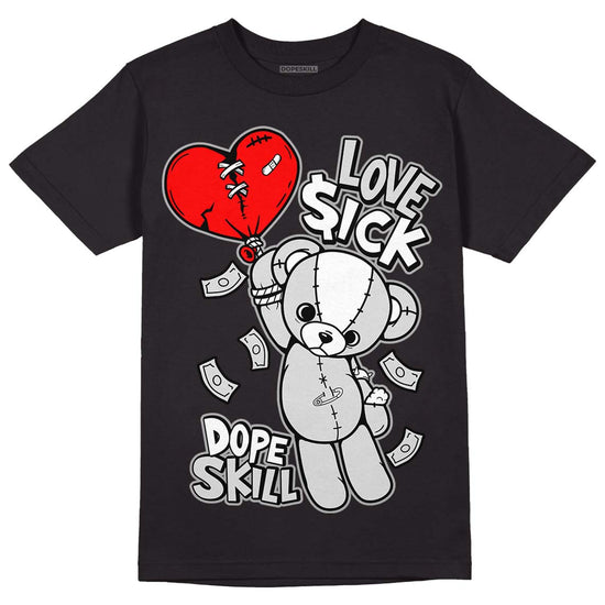 Dunk Low ‘Pure Platinum’ DopeSkill T-Shirt Love Sick Graphic Streetwear - Black