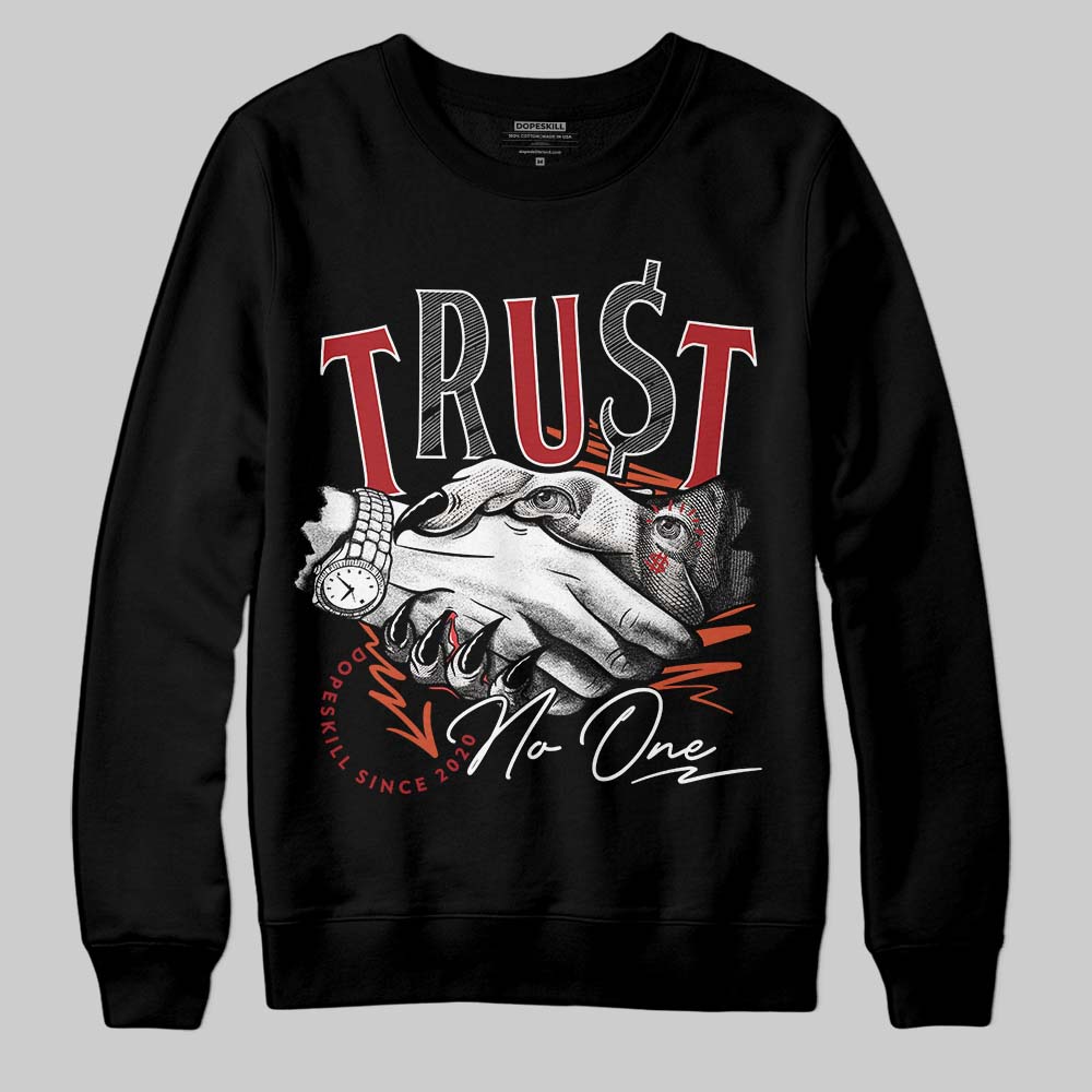 Nigel Sylvester x Air Jordan 4 ‘Brick by Brick’ DopeSkill Sweatshirt Trust No One Graphic Streetwear - Black