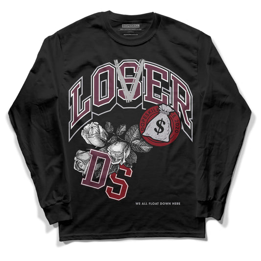 Jordan 5 Retro Burgundy (2023) DopeSkill Long Sleeve T-Shirt Loser Lover Graphic Streetwear - Black