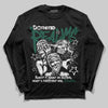 Jordan 1 High OG “Fir” (Pro Green) DopeSkill Long Sleeve T-Shirt Distorted Realms Graphic Streetwear - black