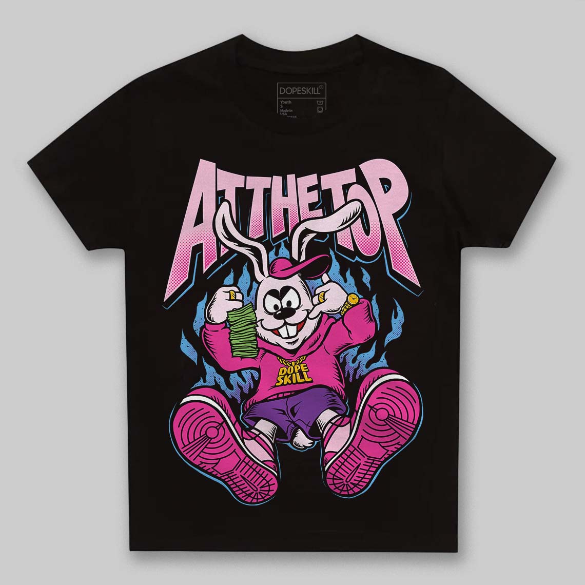 Pink Sneakers DopeSkill Toddler Kids T-shirt At The Top Graphic Streetwear - black