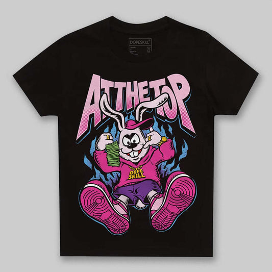 Pink Sneakers DopeSkill Toddler Kids T-shirt At The Top Graphic Streetwear - black
