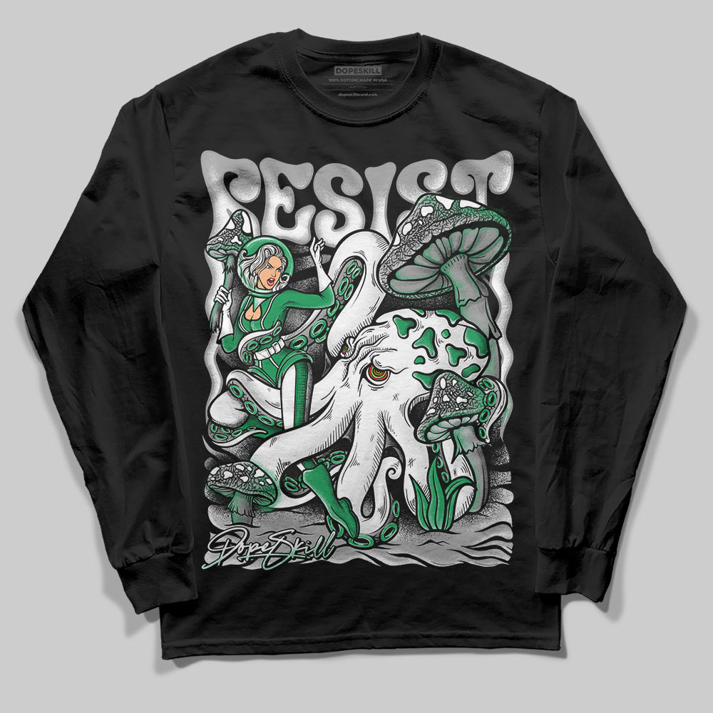 Jordan 3 WMNS “Lucky Green” DopeSkill Long Sleeve T-Shirt Resist Graphic Streetwear - Black