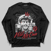 Jordan 5 Retro Fire Red Black Tongue (2025) DopeSkill Long Sleeve T-Shirt In My Way Graphic Streetwear - Black