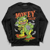 Neon Green Sneakers DopeSkill Long Sleeve T-Shirt Money Callin' Graphic Streetwear - Black