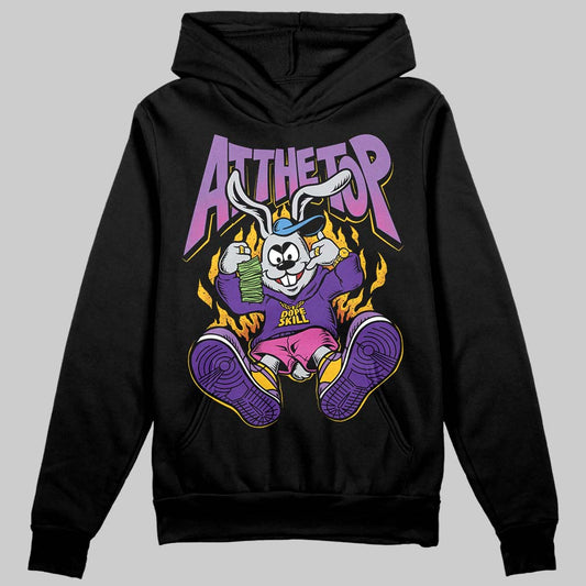 PURPLE Sneakers DopeSkill Hoodie Sweatshirt At The Top Graphic Streetwear - black