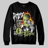 Jordan 5 “Luminous Green” DopeSkill Sweatshirt Drip'n Never Tripp'n Graphic Streetwear - Black