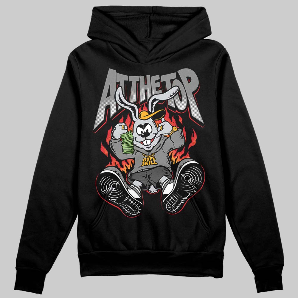 Jordan 10 Retro Shadow (2025) DopeSkill Hoodie Sweatshirt At The Top Graphic Streetwear - Black