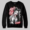 Jordan 4 OG “White Cement” DopeSkill Sweatshirt New H.M.O Graphic Streetwear - Black