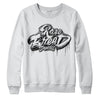 Jordan 1 High 85 Black White DopeSkill Sweatshirt Rare Breed Type Graphic Streetwear - White