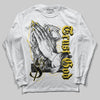 Jordan 4 Tour Yellow Thunder DopeSkill Long Sleeve T-Shirt Trust God Graphic Streetwear - White 