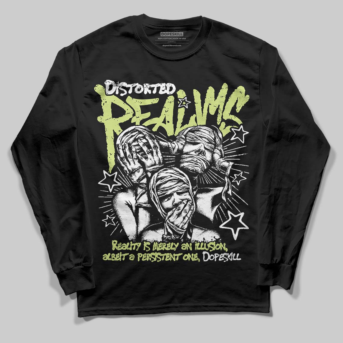Jordan 11 “Inner Beast” DopeSkill Long Sleeve T-Shirt Distorted Realms Graphic Streetwear - Black
