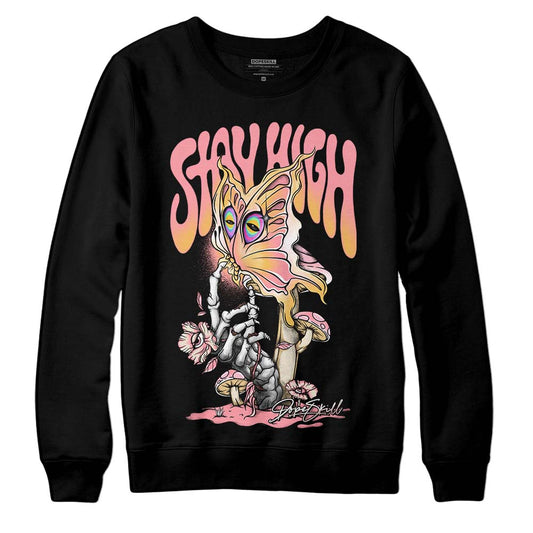 Jordan 3 GS “Red Stardust” DopeSkill Sweatshirt Stay High Graphic Streetwear - Black