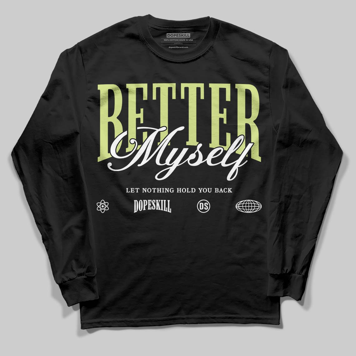 Jordan 11 “Inner Beast” DopeSkill Long Sleeve T-Shirt Better Myself Graphic Streetwear - Black