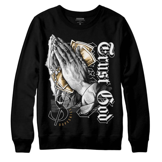 Jordan 11 "Gratitude" DopeSkill Sweatshirt Trust God Graphic Streetwear - Black