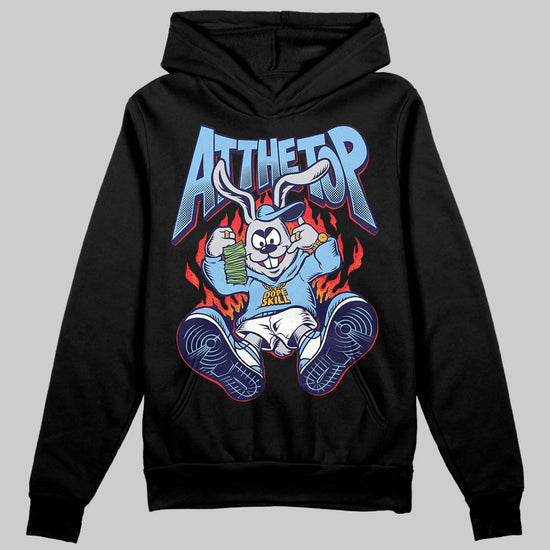 University Blue Sneakers DopeSkill Hoodie Sweatshirt At The Top Graphic Streetwear - black