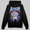 University Blue Sneakers DopeSkill Hoodie Sweatshirt At The Top Graphic Streetwear - black