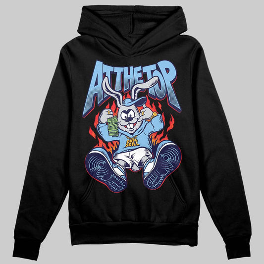 University Blue Sneakers DopeSkill Hoodie Sweatshirt At The Top Graphic Streetwear - black