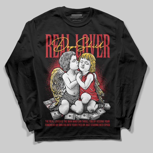 Jordan 14 Retro Ferrari (2025) DopeSkill Long Sleeve T-Shirt Real Lover Graphic Streetwear - Black