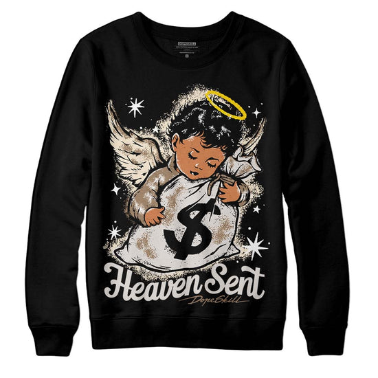 Jordan 5 SE “Sail” DopeSkill Sweatshirt Heaven Sent Graphic Streetwear - Black