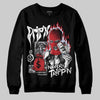 Jordan 5 Retro OG Black Metallic Reimagined DopeSkill Sweatshirt Drip'n Never Tripp'n Graphic Streetwear - Black